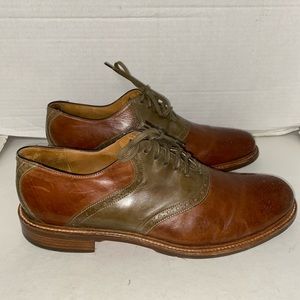 Cole Haan Leather Twotone Oxfords Sz Mens 10 M